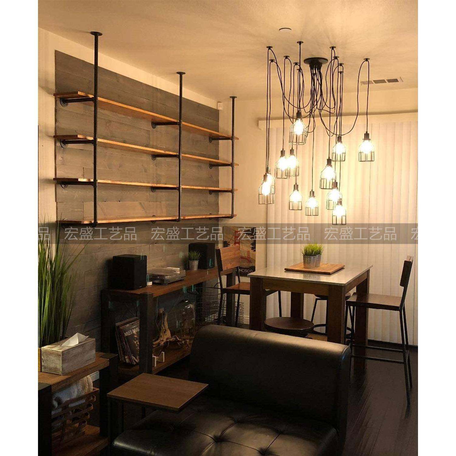 铁艺水管复字层板书架古工置业墙上物架墙壁花架一隔板搁板壁隔板,农机/农具/农膜,其它农用工具,淘宝优惠券,粉丝福利购,淘宝优惠卷