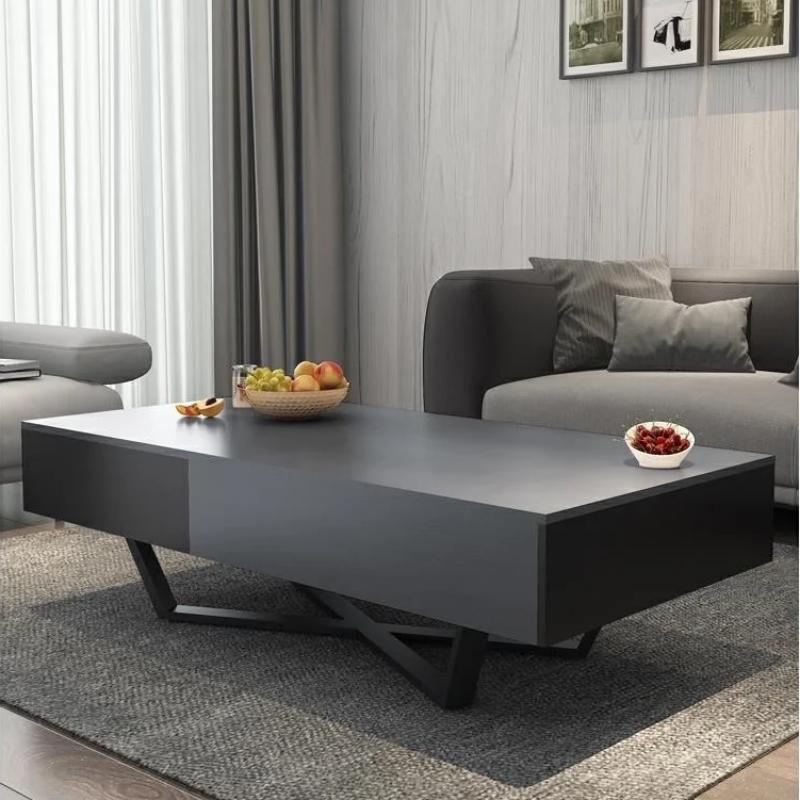 现ZRB代极简网红茶几简约储物柜大小型客厅一家体用茶几长方户形