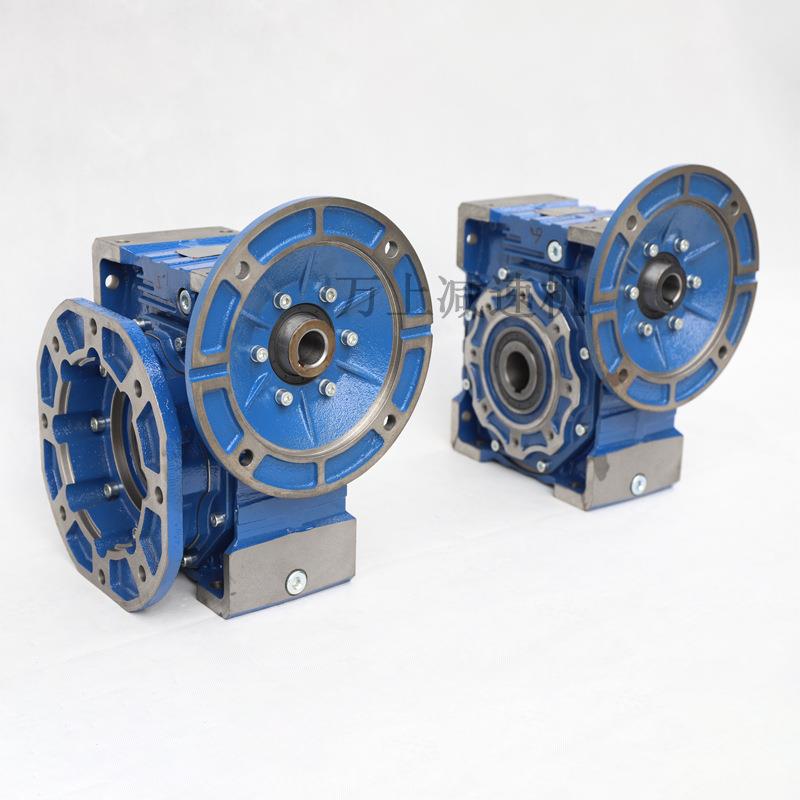 NMRVRHT小型蜗电蜗杆减速器齿轮箱rv减速机带服机伺总成步轮进变