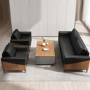 套办公室沙发简ENU约用办公接待室商务会客区洽谈议商会室茶几组