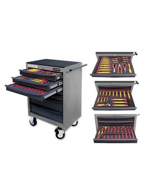 S158203无品牌/66件套新能源汽车维修钢工具车组套工具车676*459