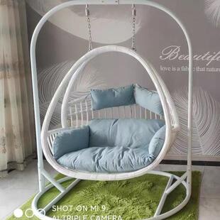 篮吊双椅户外秋千吊藤椅吊篮兰室JM-38256内阳台人吊床摇椅双人椅