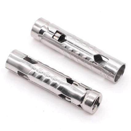 34不片锈三HOT片式套管三顶爆膨胀管楼梯专用M6M8M10钢0螺纹螺杆