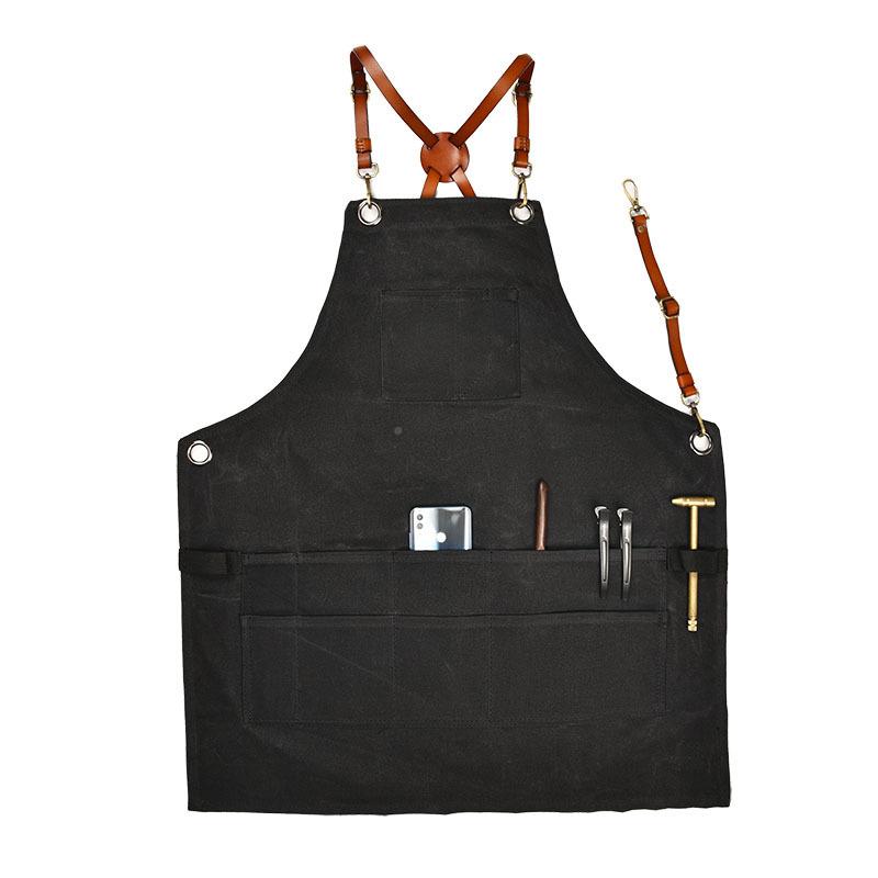 干腊过油工AL-58120蜡帆布工伐具围裙抽口欧美帆布蜡木/木匠工具