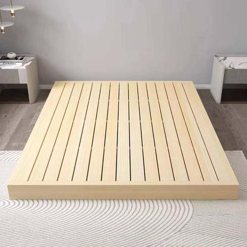 特款现代简约主卧人大卖床平移落地XGJ实木榻榻米双婚床床无头床