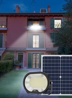 太D阳能投YH1200光灯户外防水壁花灯园12W遥阳控式太能LE照明灯