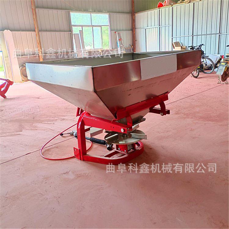 单肥双盘化合撒肥机抗腐蚀不锈钢撒粪复车大棚肥果IGQ园用的扬肥