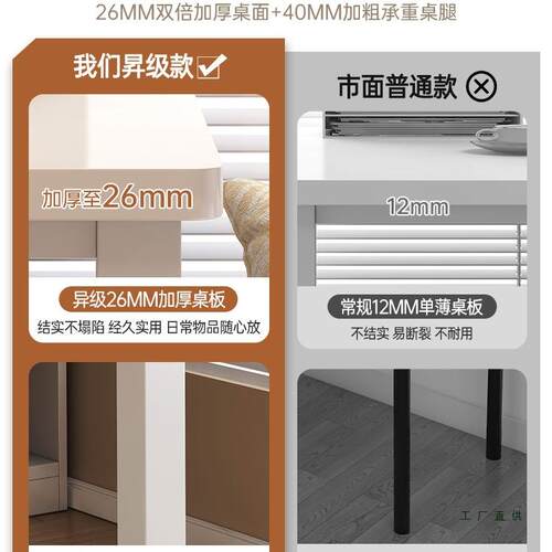转角书桌F5M79JS8学生家桌用写字桌拐角电办公桌简易书书桌架一体