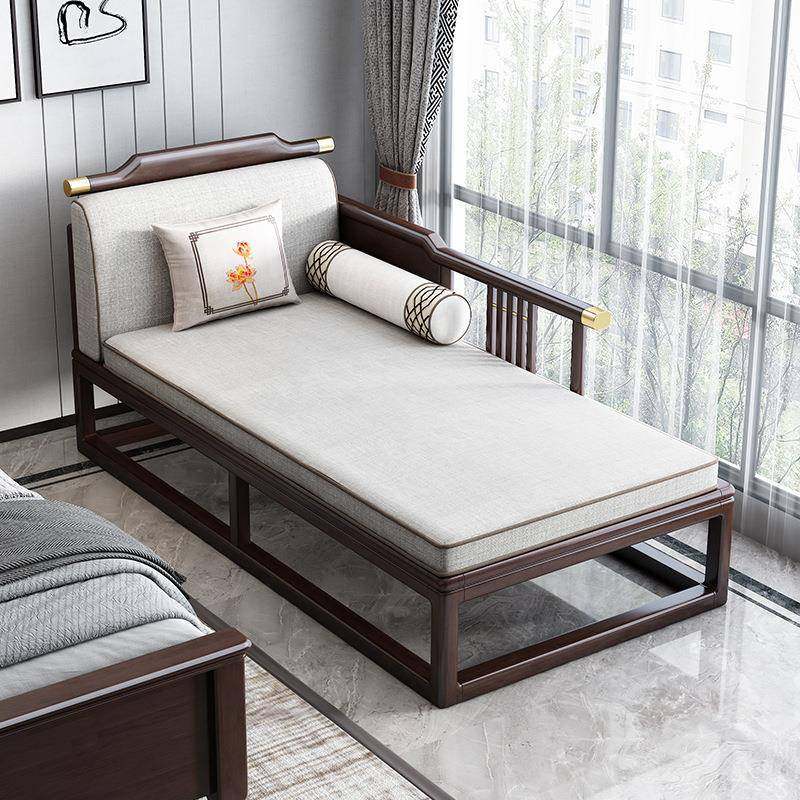 美新中式贵实木妃榻小户型客厅布艺闲沙发阳台休单人躺椅FYQ民宿,电子元器件市场,其它元器件,淘宝优惠券,粉丝福利购,淘宝优惠卷