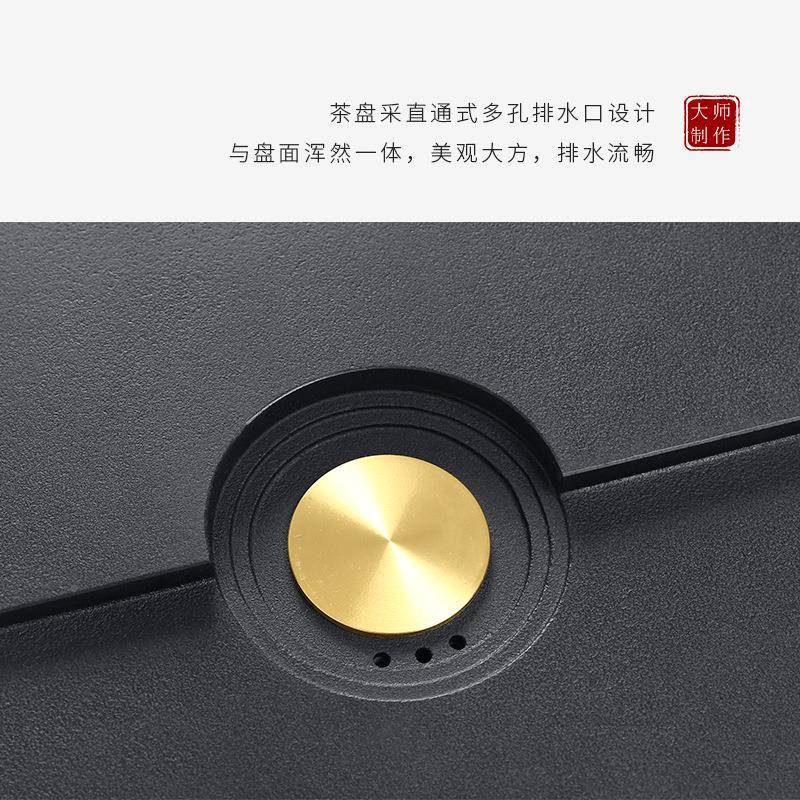 乌金石装茶套全盘自动烧水一体石头茶台整块天2然025新款茶疏影电