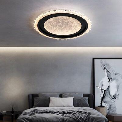 意式极简冰裂全谱卧室吸厅顶灯现Lighting代轻奢水光晶云雾客吸顶