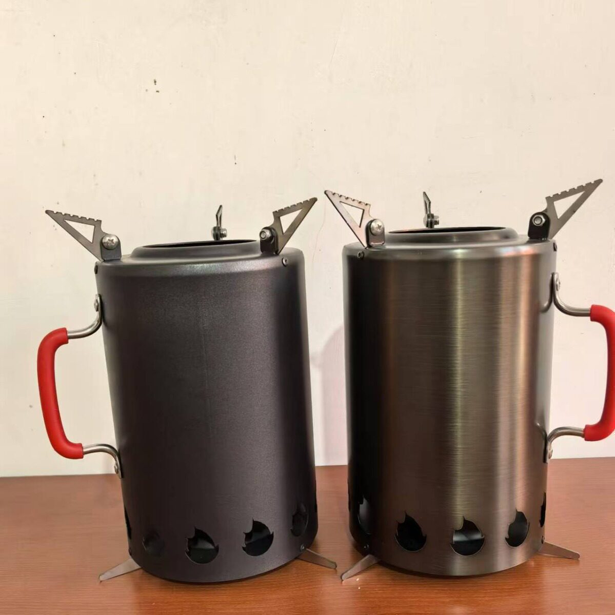 柴火气化炉不锈钢取暖炉户外露营焚火筒多功能耐高温火焰取暖炉子