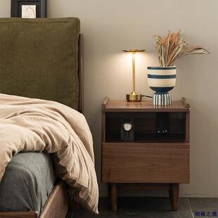 北美黑桃床头木卧室家具胡无品牌/床边实柜现代简约小型床头储物