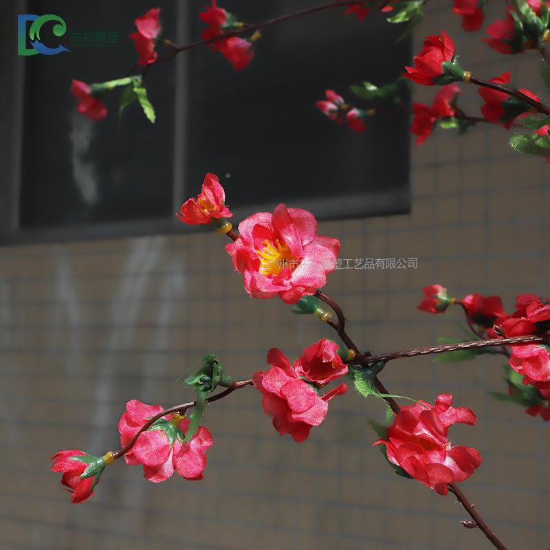 仿真店桃花树造原厂家花树百无品牌/搭婚庆酒人客花厅装饰园林桃