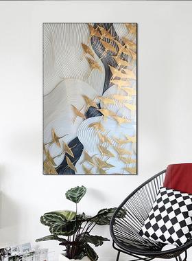 关装饰画喷帆绘布玄装饰画酒店大堂装饰喷绘A2629无框画新中式挂