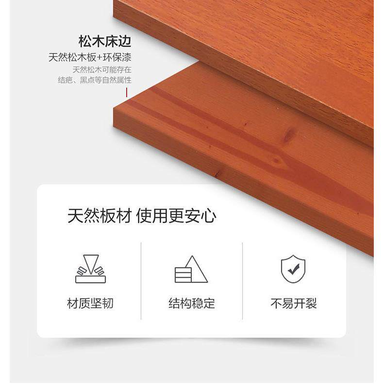 实木床母床边床梁床帮全板横梁床子木条松支撑横杆床边BBI框侧板