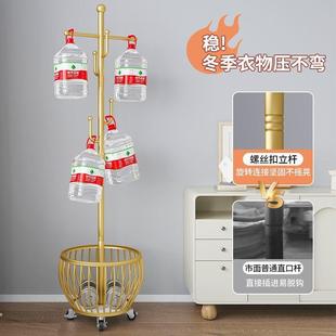 衣帽架落地卧室家al横杠挂衣架轻奢衣服架子客可厅移动圆框置用物