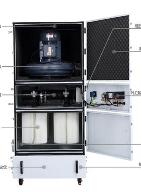 吹雕刻机配套用脉冲反式吸尘器陶30678瓷打磨粉尘收集柜器空气净