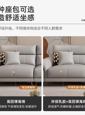 2奢025新款科技布发客厅轻现代布简约直排型网红艺小沙F77696HM户