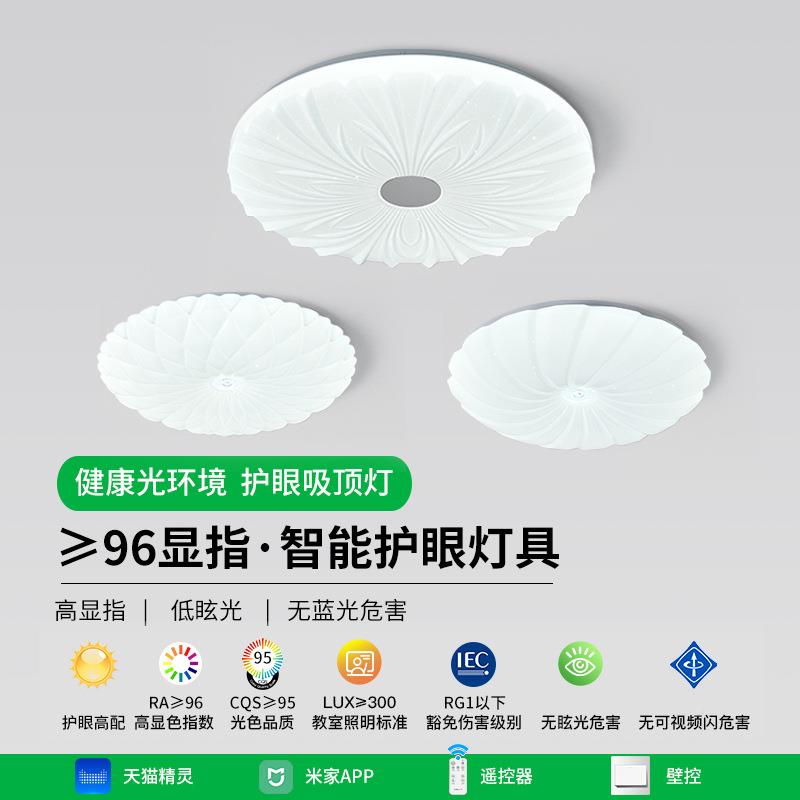 大观园全谱光护卧室吸顶灯儿童油房灯花朵灯具眼简约网红女93440