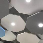 悬挂天花板声684学吊顶合材料节板能音玻吸纤复天花工厂直销