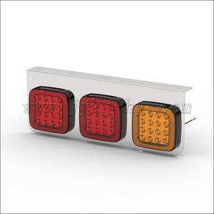 无品牌/家营销日野三联电镀L厂ED74后尾0灯卡贴片亮全用灯具日系