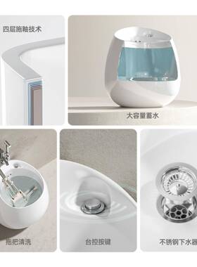 F769HJHS6缪特拖把池家用阳台2025新款瓷户外陶拖把桶呕R吐卫生盆