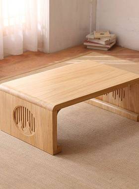 榻榻米茶几床小桌炕桌台实木飘窗桌子矮桌中国LXQ风地桌子上国学