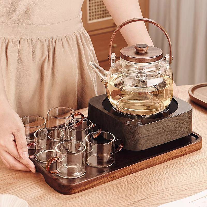HY-824耐高温玻煮茶壶家蒸用具室内电陶炉煮茶器茶壶泡茶壶单壶璃