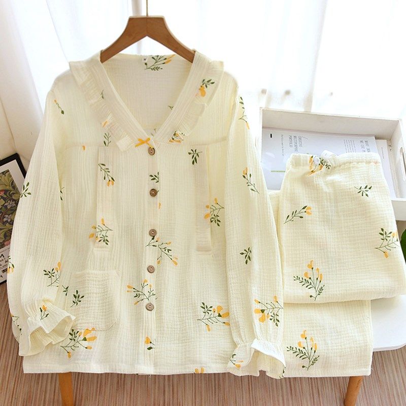 纱布月子服纯棉薄款透气孕妇睡衣夏季产后4月份5哺乳喂奶衣家居服,孕妇装/孕产妇用品/营养,家居服套装,淘宝优惠券,粉丝福利购,淘宝优惠卷