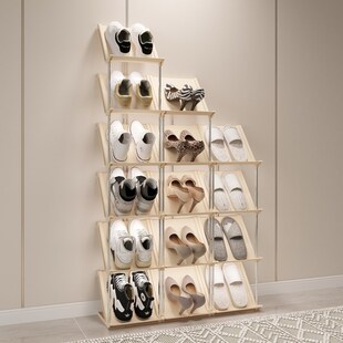 楼梯鞋架门口鞋柜室外过道电梯口放楼梯上的鞋架倾斜式鞋架入户门