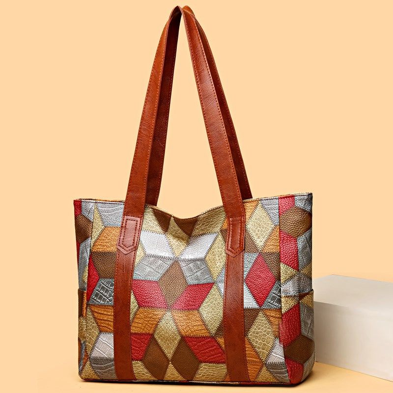 质感软皮大包包女2024新款时尚大容量单肩包高级感托特百搭手提包,箱包皮具/热销女包/男包,托特包,淘宝优惠券,粉丝福利购,淘宝优惠卷