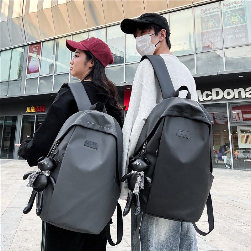 防水面料双肩包男士简约大容量旅游背包高中生初中生大学生书包男,箱包皮具/热销女包/男包,双肩背包,淘宝优惠券,粉丝福利购,淘宝优惠卷