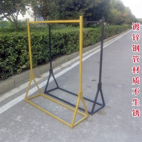 服装店展示架落地式服装货架卧室衣服挂架挂衣服架子落地衣架单杠