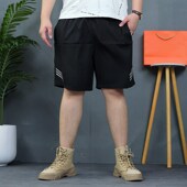 男士 四面弹休闲中裤 运动短裤 新款 加肥加大薄款 五分裤 速干直筒裤 子