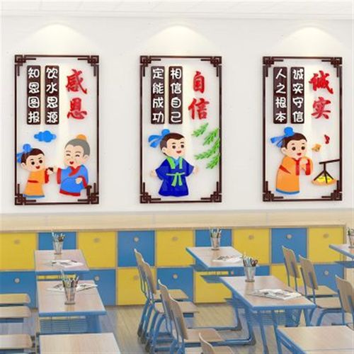 班级文化布置小学教室励志墙贴3d幼儿园楼梯走廊环创主题墙面装饰