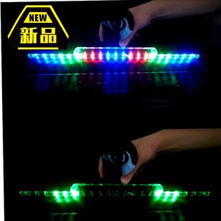 闪接线游侠灯汽车灯爆能太阳免防灯开警示感应R道追尾装 饰灯吸盘