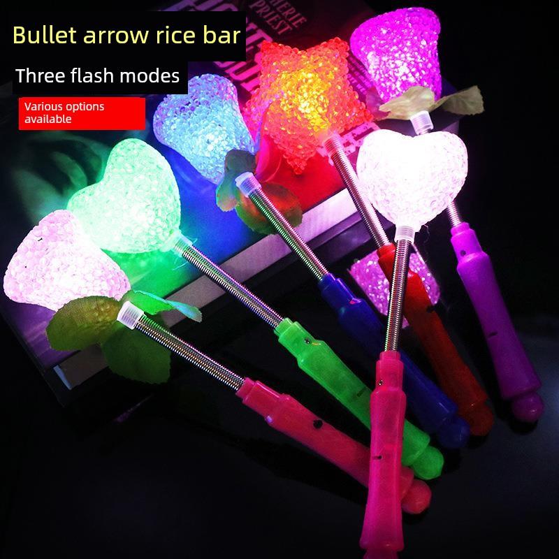 米粒灯闪光棒晚会荧光棒星星棒粒子灯摇摇棒米粒灯摇头玫瑰灯