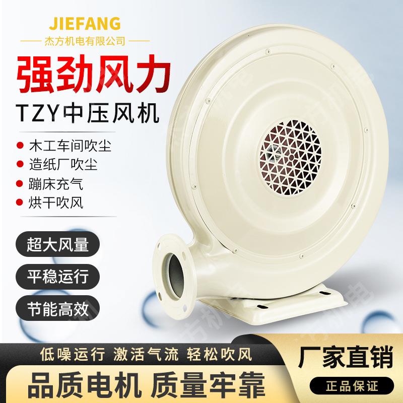 厂家CZR250W220V铁壳鼓风机中压吹风彩虹门鼓风机大风量铜线