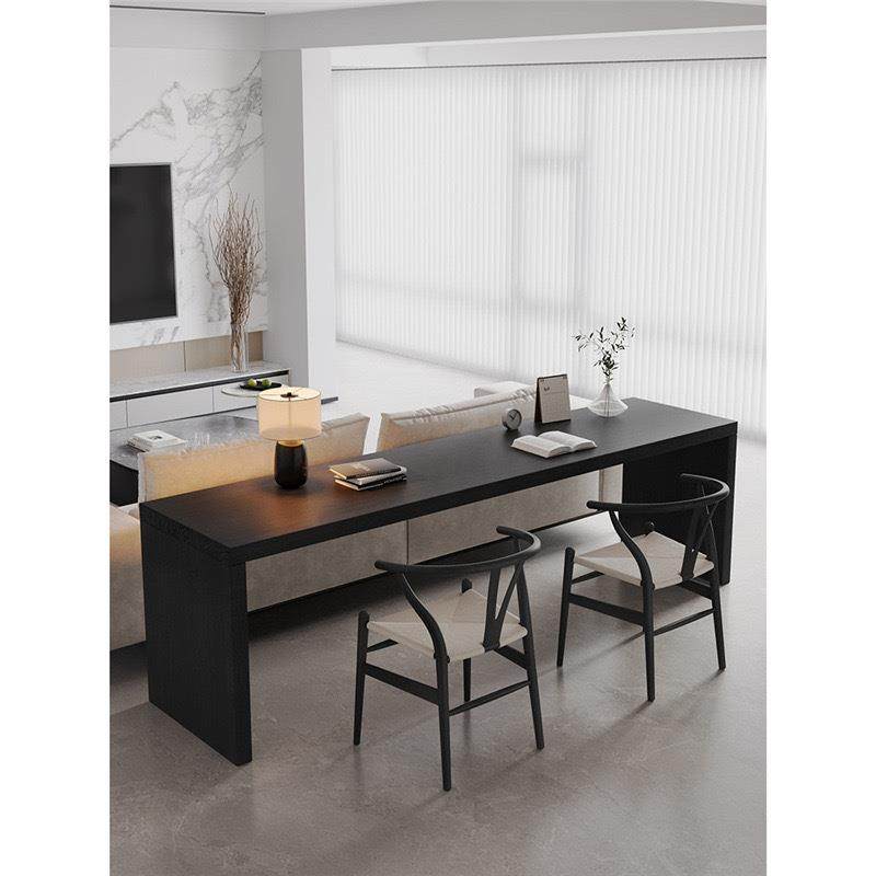 轻奢简约实木书桌现代高级感办公电脑桌客厅家用横厅沙发后长条桌,住宅家具,电脑桌,淘宝优惠券,粉丝福利购,淘宝优惠卷