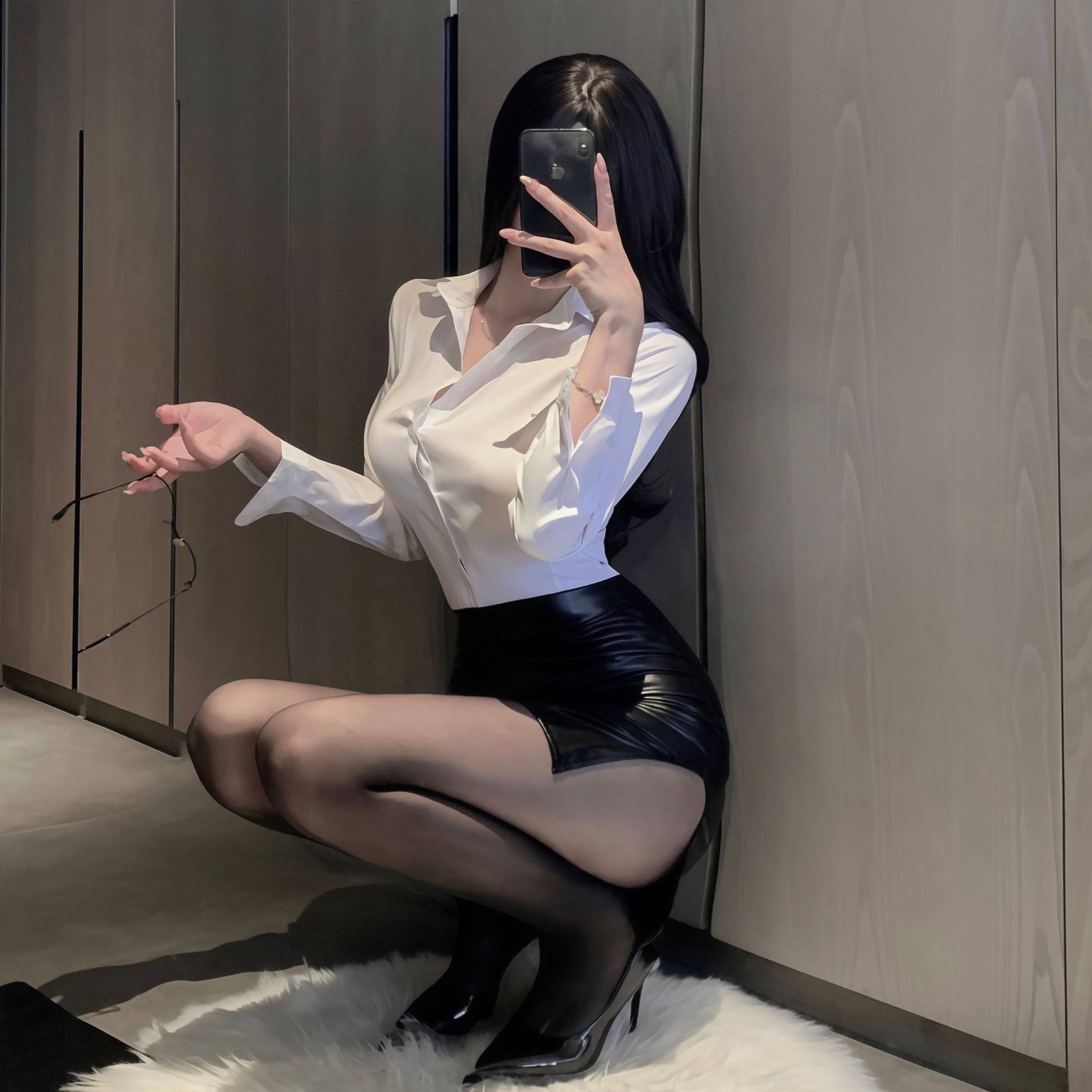 炽热性感衬衫御姐风秘书cos套装OL纯欲修身办公室包臀裙职业装