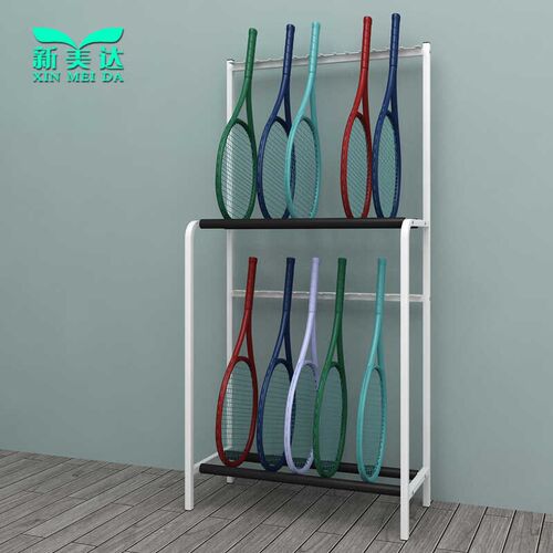 网球拍二层放置架子网球馆专用陈列展示架