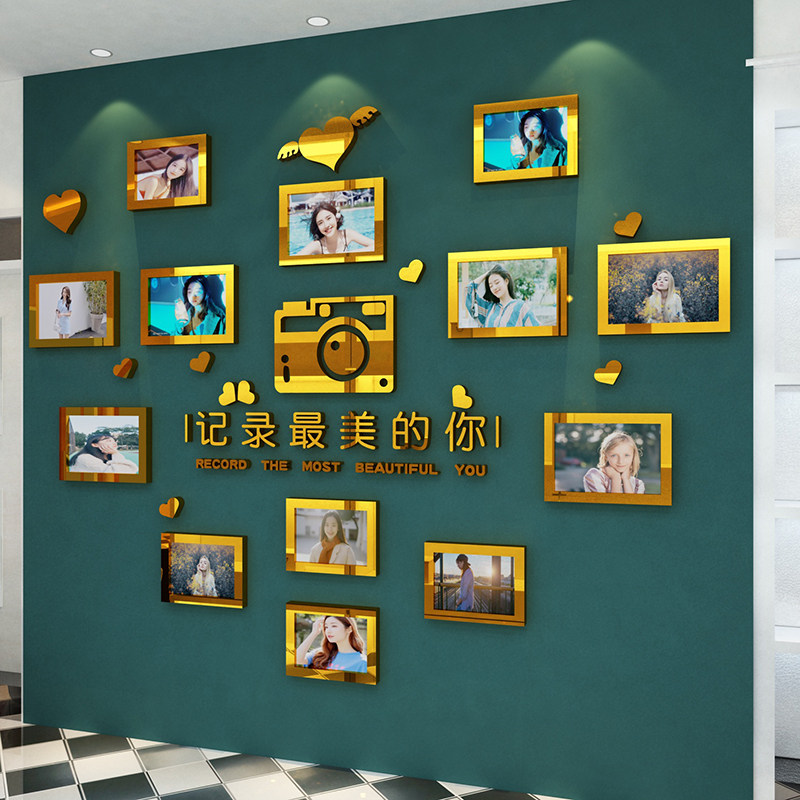 照相馆背景贴亚克力照片墙婚纱装饰摄影楼工作室店主题布置3d立体,家居饰品,软装墙贴,淘宝优惠券,粉丝福利购,淘宝优惠卷