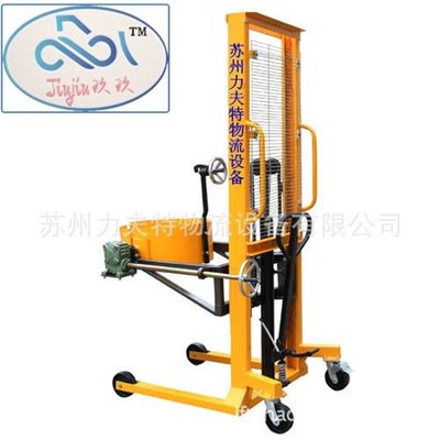 手动液压油桶搬运车DA400倒料车 江苏手推2P00化工桶翻转配料车