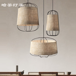 禅意吊灯组合灯具包间灯茶室民宿灯具酒店宴会厅吊灯卡座灯.2022