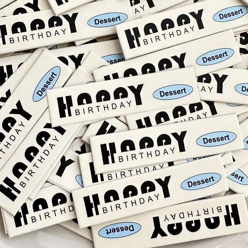 蛋糕插牌定制甜品店插卡生日纸杯装饰插排烘焙logo小卡片标签设计