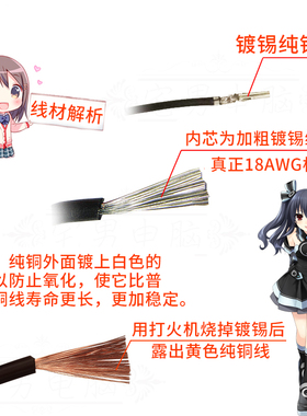 电脑CPU主板供电线转接线4P转8P双大4D转4Pin转8Pin四针转八针线