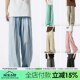 美式 冰丝褶皱纯色休闲裤 女薄款 方少男夏季 直筒宽松垂感百搭阔腿裤