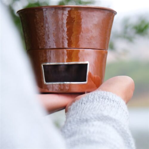 日式手工纯铜小火炉 紫铜便携煮茶烧水I炭火炉风炉小号包银酒精炉