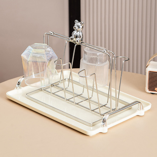 不锈钢大杯架倒扣客厅水杯收v纳 8杯杯架玻璃杯杯架家用高杯子收